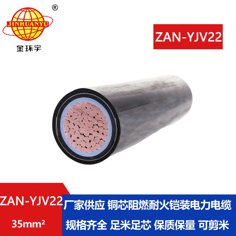 金環(huán)宇電纜 單芯鎧裝電纜ZAN-YJV22-35 電力電纜 a級(jí)