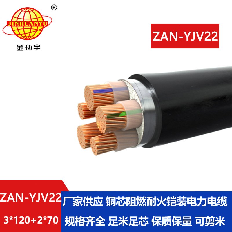 金環(huán)宇電纜 A類(lèi)阻燃耐火鋼帶鎧裝電纜ZAN-YJV22-3